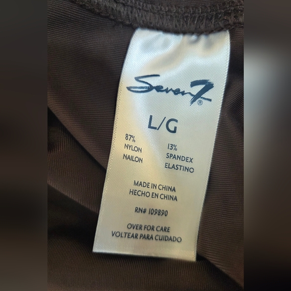 Seven7 Brown Faux Leather Leggings - Picture 4 of 4